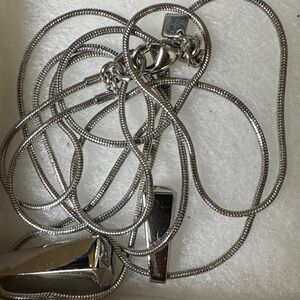 Elegant Silver double pendant Necklace
banana republic